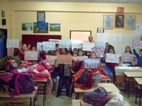 Geyve İlköğretim'de Ebru Çalışması