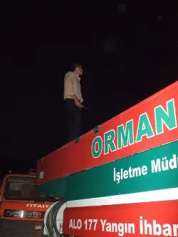 Parlatepe’deki yangın korkuttu