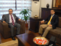 DP İlçe Başkanı Kır'dan, Valiye ziyaret