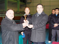 Masa tenisi turnuvası sona erdi