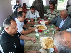 Kamışlı Köyünde hayır pilavı