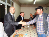 Serbes; Bozören ve Bayat köylerinde halka hitap etti