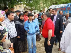 Karacaören Hayır Pilavında Milletvekili Dişli'ye yoğun ilgi