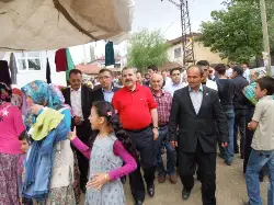 Karacaören Hayır Pilavında Milletvekili Dişli'ye yoğun ilgi