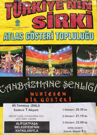 Atlas Sirki Alifuatpaşa'da Gösteri Yapacak