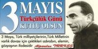 Alifuatpaşa  ÜlküOcaklağı 3 Mayıs Türkçülük Günü Sebebiyle Kutlama Mesajı