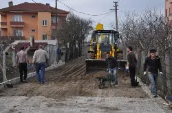 Osmangazi Sokak'ta parke çalışması
