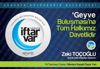 Büyükşehirden  Geyve’ de Büyük İftar