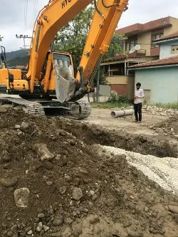 BAŞKAN KAYA ALTYAPI ÇALIŞMALARINI İNCELEDİ