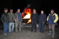 Don Uyarısına Ateş Yakarak Önlem