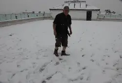 Üşümeyen Efsane Adam'dan Kar Şov!