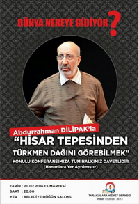 Abdurrahman Dilipak Taraklı'ya geliyor