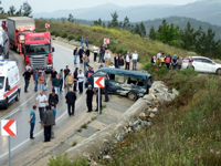 Ölümlü Kaza, 1 Ölü, 1 Ağır Yaralı, 6 Yaralı