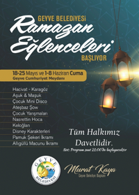 Geyve'de Ramazan Şenlikleri Başlıyor