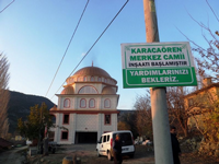 KARACAÖREN CAMİSİ YARDIM BEKLİYOR