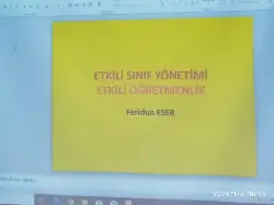 Etkili sınıf yönetimi için…