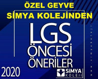 ÖZEL SİMYA KOLEJİNDEN LGS ÖNERİLERİ