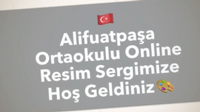 Alifuatpaşa Ortaokulu Online Resim Sergisi açtı