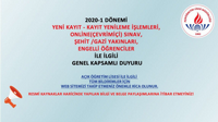 AÇIK ÖĞRETİM ORTAOKULU VE LİSESİ ÖĞRENCİLERİNİN DİKKATİNE