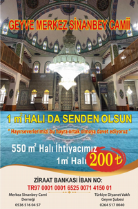 GEYVE MERKEZ CAMİ YARDIMLARINIZI BEKLİYOR