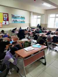 GEYVE ANADOLU LİSESİNDE DEPREM TATBİKATI YAPILDI