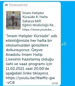 GEYVE İHL ÖĞRETMENİ MEHMET ÇETİN KONUŞUYOR İZLEYİNİZ