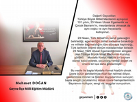 GEYVE MEM DOĞAN'ın 23 NİSAN MESAJI