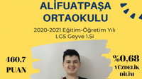 ALİFUATPAŞA ORTAOKULUNUN GURUR TABLOSU