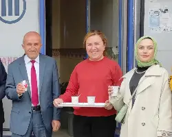 MERAL HAMMAZ'DAN ÖĞRETMENLERE ÇAY İKRAMI