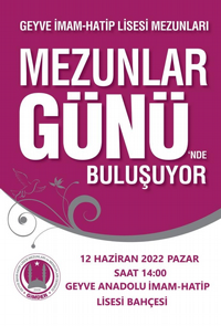 GEYVE İMAM HATİP LİSESİ MEZUNLARI BULUŞACAK