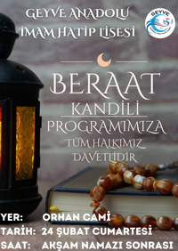 BERAT KANDİLİNE DAVET