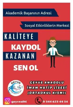 GEYVE ANADOLU İHL 5.SINIF SEÇME SINAVI