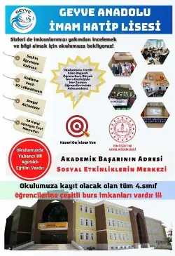 GEYVE ANADOLU İHL 5.SINIF SEÇME SINAVI