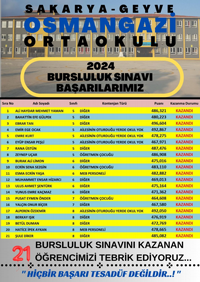 OSMAN GAZİ ORTAOKULU'NUN BAŞARISI