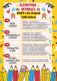 ALİFUATPAŞA ORTAOKULU’NUN GURUR TABLOSU