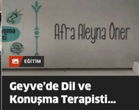 Geyve'de Dil Terapisti Hizmetinizde