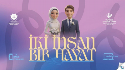 EVLENECEK GENÇLERE DİYANET VAKFI'ndan 500 BİN LİRA BAĞIŞ