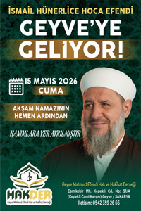 Geyve'de Manevi Buluşma: İsmail Hünerlice