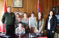 Öğrencilerden Jandarma Komutanına Ziyaret
