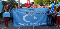 Ülkücülerden Doğu Türkistan yürüyüşü